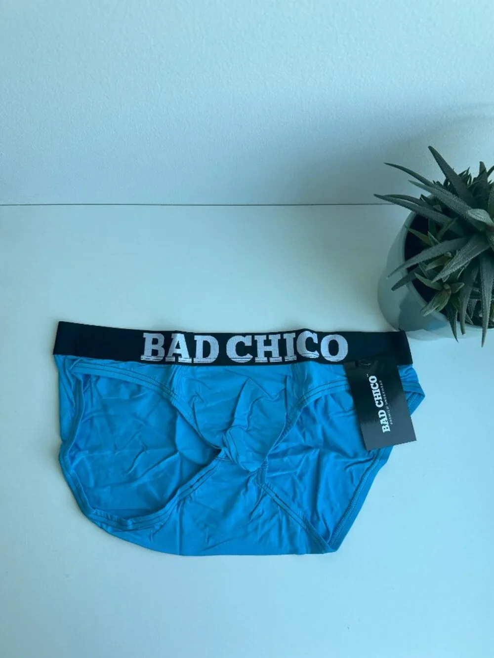 BAD CHICO - Blue Lagoon Modal Brief - Blue (Size L)